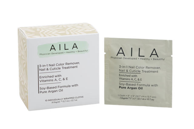 Aila non toxic nail polish remover cloths