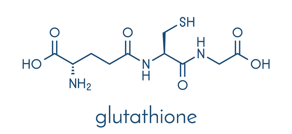 Glutathione is an antioxidant involved with skin pigmentation and low levels can contribute to causing hyperpigmentation dark spots