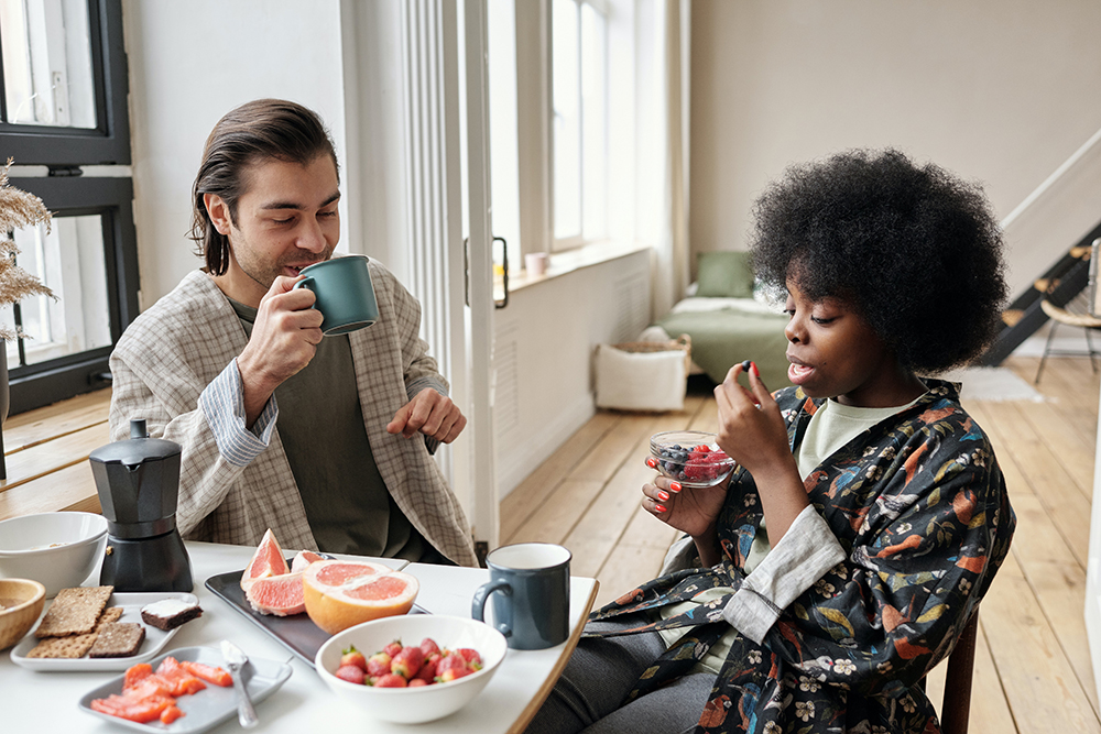 Healthy habits for clear skin are easier to maintain when you have support from people who also have healthy behaviors like eating nutritious foods for gut health.